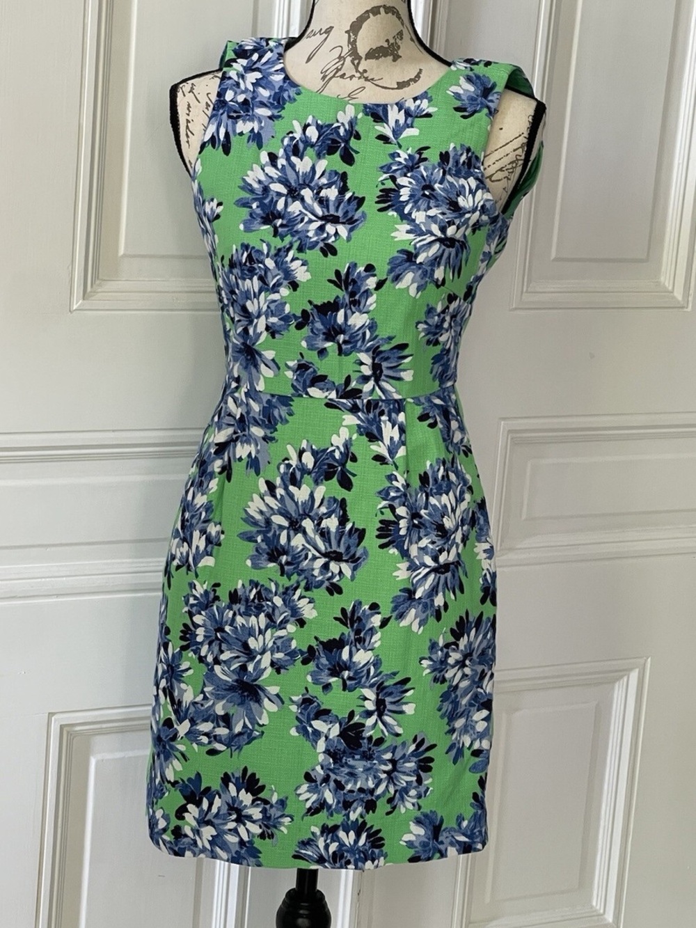 J.Crew Sleeveless Floral Textured Cotton Dress Size 6